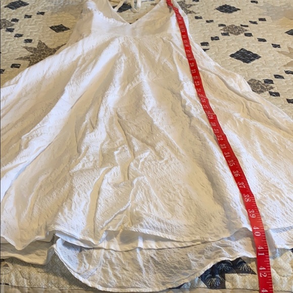 J Crew White 100% Cotton Halter Dress - Size 4 - Picture 11 of 12